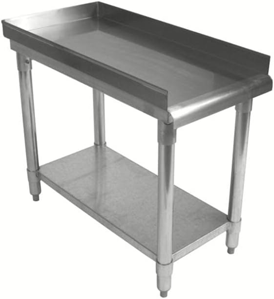 NSF Certified 18 Gauge Heavy Duty Stainless Steel Equipment Grill Stand with Undershelf for Kitchens, Utility Rooms, Caterers & Auto