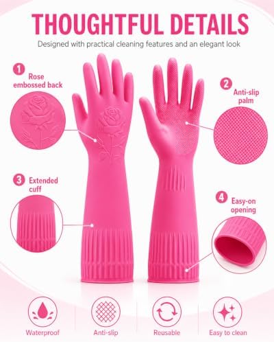 Disfore Rubber-Gloves Dishwashing Gloves - Image 5