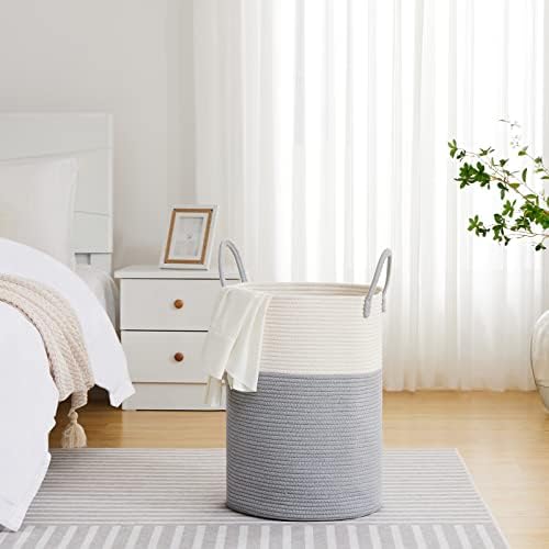 VIPOSCO 72L Tall Woven Laundry Basket Hamper - Image 4
