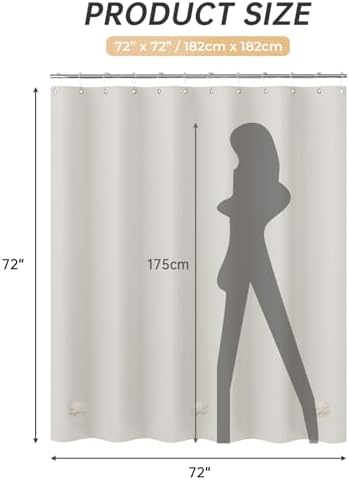 AmazerBath Thick PEVA Shower Curtain - Image 6