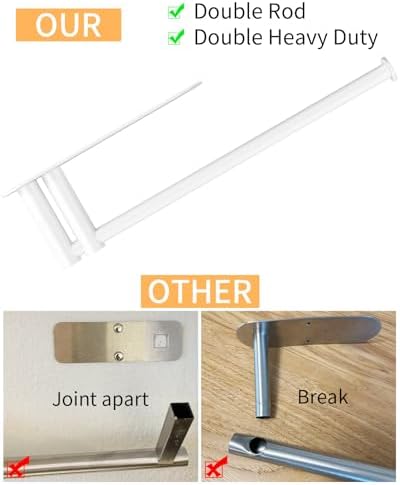 STWWO Paper Towel Holder Under Cabinet, Self-Adhesive Paper Towel Rack - Image 4