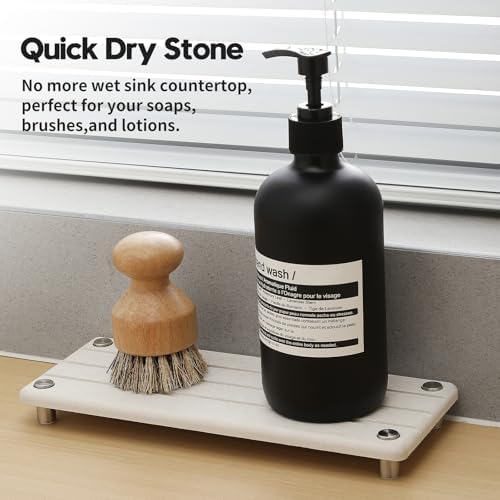 Razborci 2 Pack Fast Drying Water Absorbing Diatomite Stone Mat Tray - Image 2
