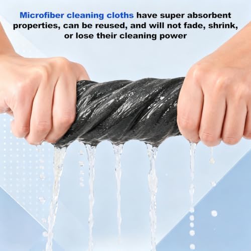 5PCS Magic Cleaning Cloth, Thick Microfiber, Streak‑Free - Image 6