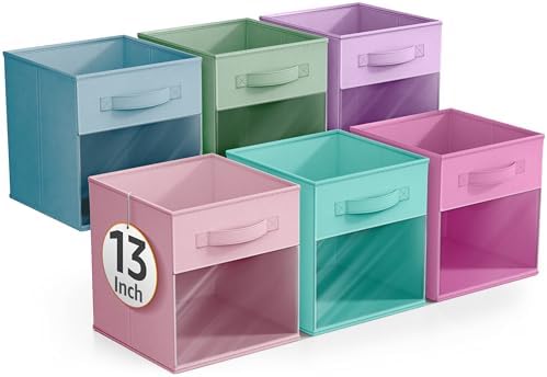 Sorbus Storage Bins with Clear Window, 6 Pack - Image 7