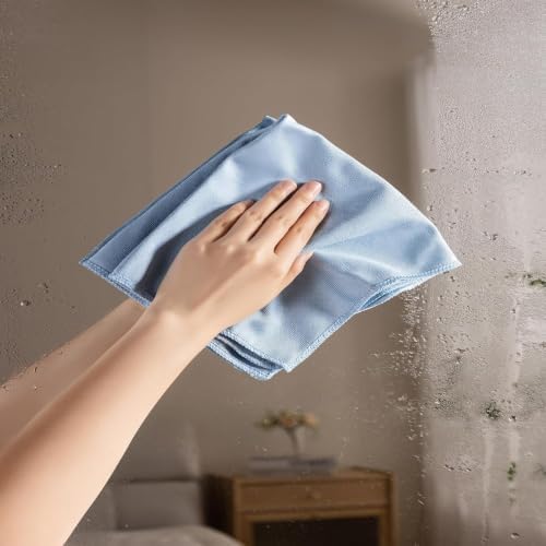 Microfiber Glass Cleaning Cloth 8 Pack, 16 Inch x 12 Inch, Lint Free Quickly - Image 2
