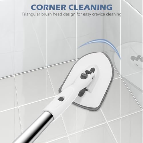 SetSail Tile Tub Scrubber Brush 3-in-1 Long Handle Shower Brush - Image 5