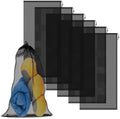 6 Pack Mesh Bag Drawstring for Storage, 23 x 47 Inch Net Bags by COIDEA