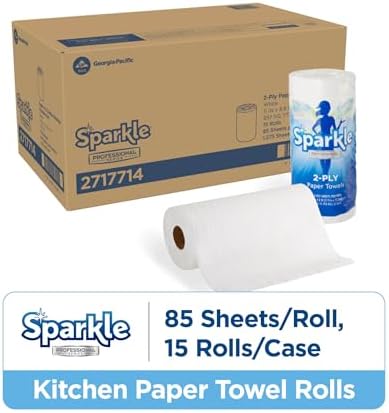 Georgia-Pacific Sparkle 2-Ply Perforated Roll Paper Towels by GP PRO, 85 Sheets - Image 2