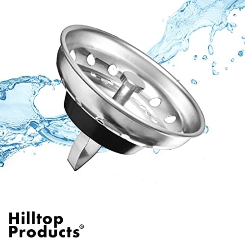 2 Pack Kitchen Sink Strainer and Stopper Combo Basket Replacement - Image 5