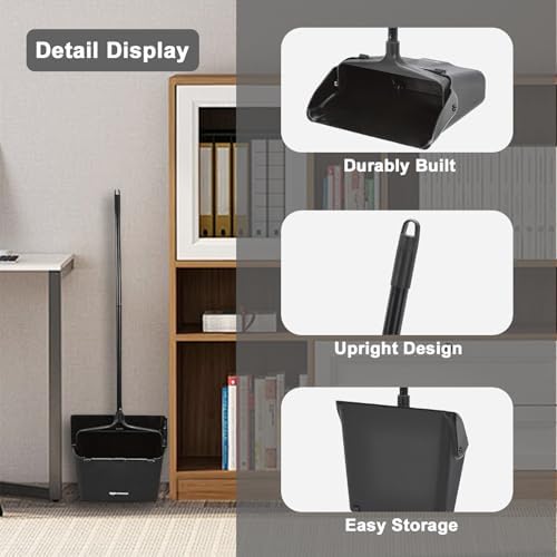 Standing Dustpan，Upright Commercial dust pan - Image 3