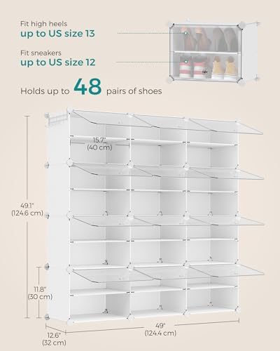 SONGMICS Shoe Rack, 12-Tier - Image 3