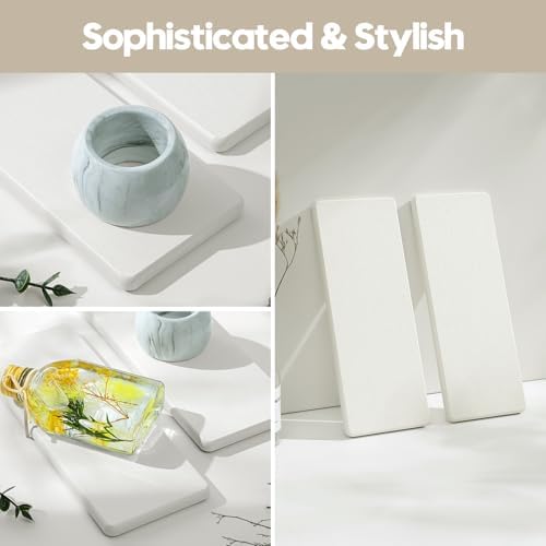 2PCS 10"x 5" Large Bathroom Sink Vanity Trays, Water Absorbing Diatomite Stone - Image 7