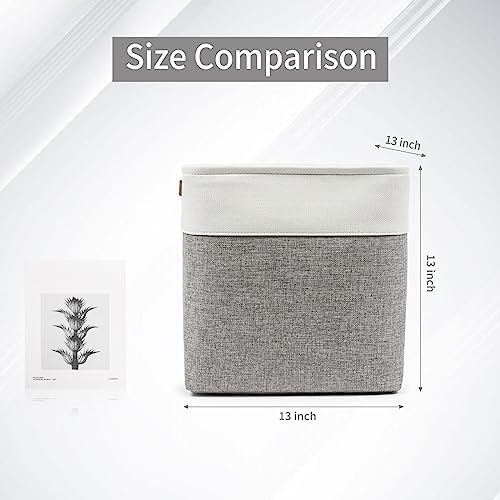 Bagnizer 13x13 Cube Storage Bins, Collapsible Fabric Storage Box, 4 Pack Closet - Image 5