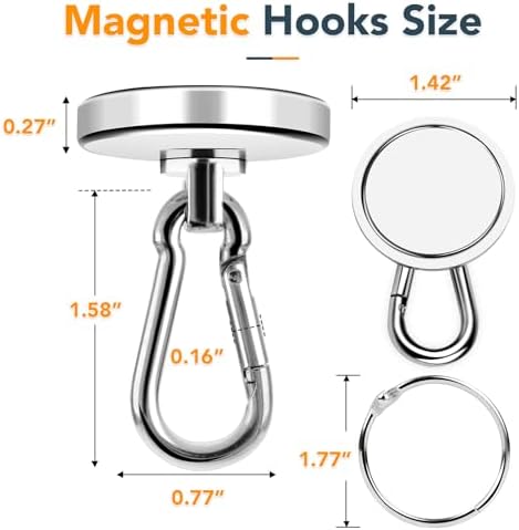 MIKEDE Strong Magnetic Hooks 150LB Neodymium Heavy Duty Magnets - Image 6