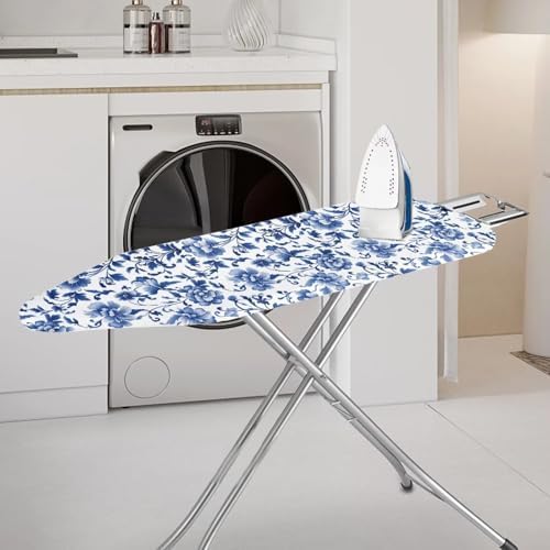 Retro Blue Flower Ironing Board Cover 15x54 Inch - Image 2