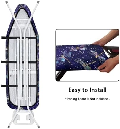 Dragonfly Cute Non-Slip Ironing Board Cover Novelty Ironing Board Protector - Image 4