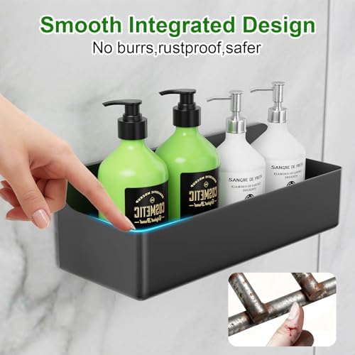 Adhesive Shower Caddy Shower Shelves Bathroom Organizer and Storage - Image 3