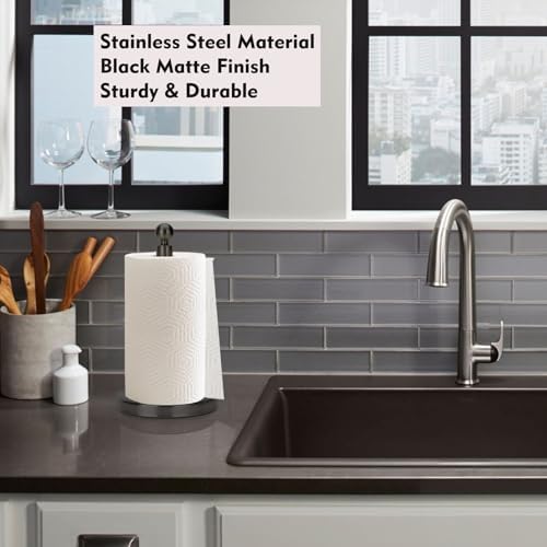 Kalitro Paper Towel Holder Countertop, Standing Paper Towel Roll Holder - Image 6