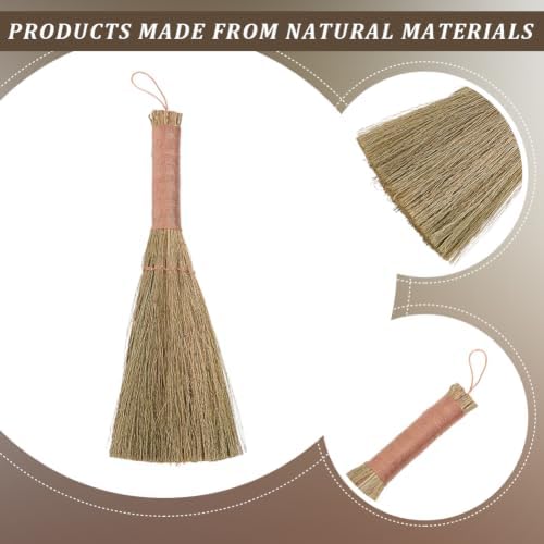 GORGECRAFT 37cm Small Natural Whisk Broom Straw Soft Broomstick - Image 5