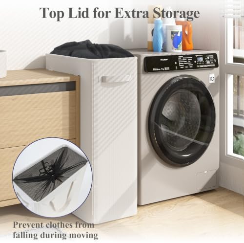 Optish 75L Slim Laundry Hamper, Baby Hamper - Image 4