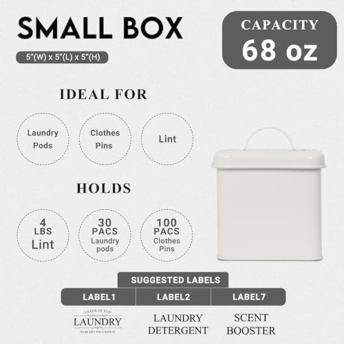 ZOES HOMEWARE 3-Set Laundry Room Organization and Storage | Modern Farmhouse - Image 6