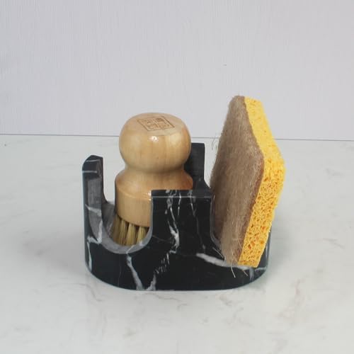 Nawgnail Natural Travertine Marble 2-Slot Sponge Holder by Nawgnail