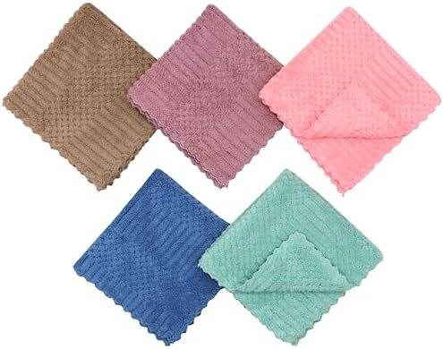 Microfiber Cleaning Cloth, 10 Pack Microfiber Rags, Mix Color - Image 3