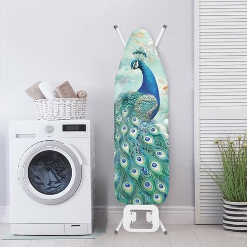 Peacock Ironing Board Cover Standard Size Portable Ironing Board Pad Polyester - Image 3