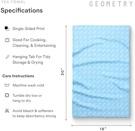 GEOMETRY Tea Towels – Spring & Summer Collection – Quick-Dry, Ultra-Absorbent - Image 6
