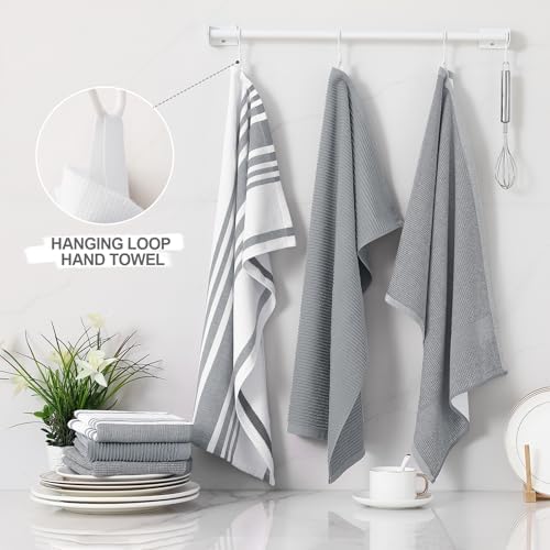Homaxy Cotton 380 GSM Premium Kitchen Towels, 6 Pack - Image 3