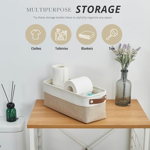 DECOMOMO Narrow Storage Bins, Small Storage Baskets - Image 2