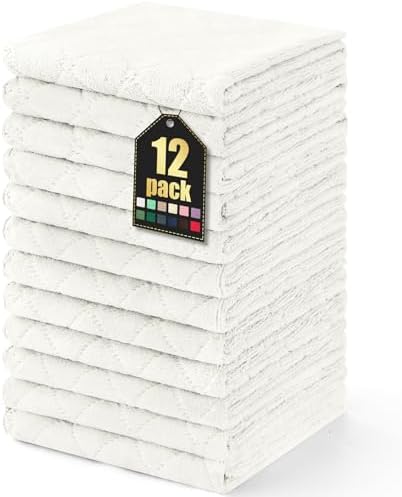 Homaxy 12 Pack Super Soft Absorbent Dish Cloths by Homaxy