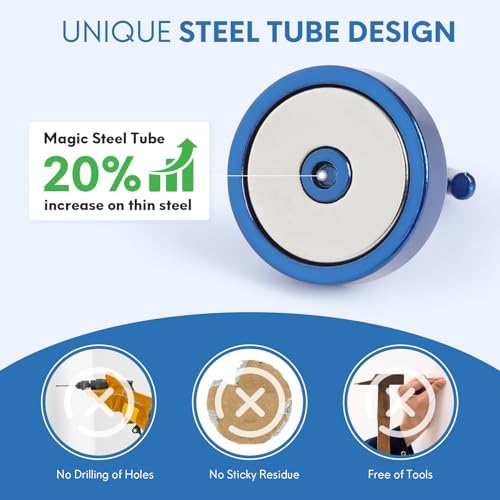 Neosmuk Magnetic Hooks Steel Tube Design - Image 2