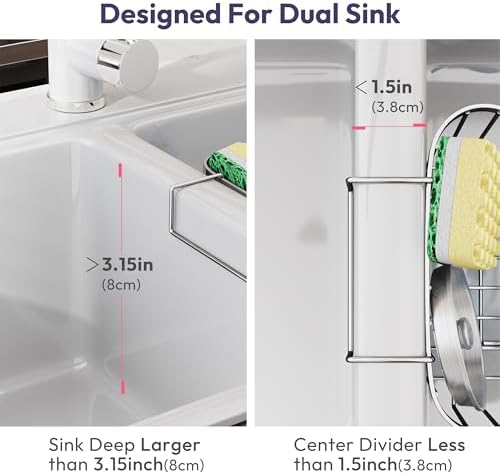 SWTYMIKI Sponge Holder for Kitchen Sink - Image 2