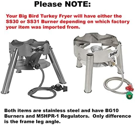Enterprises Turkey Deep Fryer Oversized 44 Quart Stainless Steel Big Bird Kit by Bayou Classic for Big 25 lbs Huge Turkeys Complete KIT TOP of The LINE