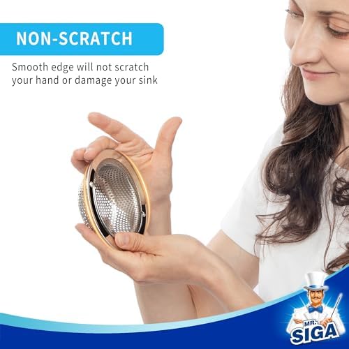 MR.SIGA Kitchen Sink Strainer, Stainless Steel Sink Drain Strainer, 2 Pack - Image 5
