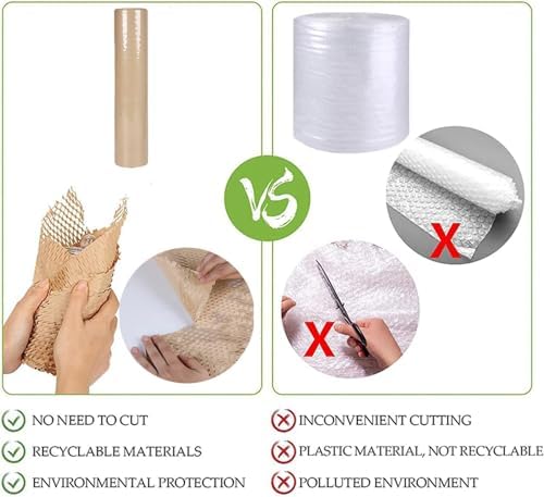 Honeycomb Packing Paper, 12 inch x 200 ft Bubble Cushioning Wrap - Image 6