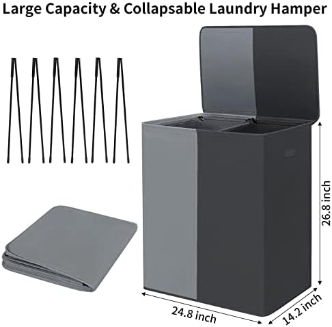 WOWLIVE Double Laundry Hamper - Image 5