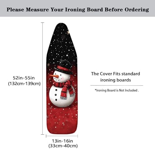 Iron Board Cover Christmas Snowman Design Soft Ironing Board Cover Christmas - Image 5