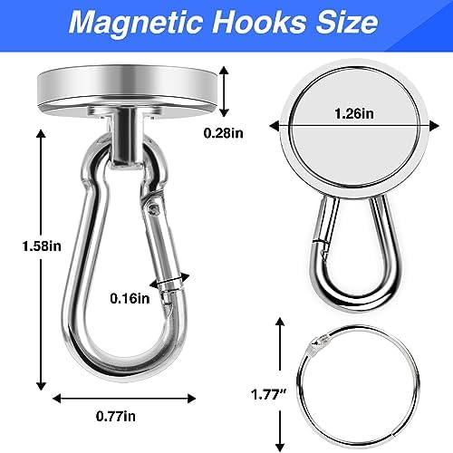 LOVIMAG Magnetic Hooks 110 LBS Strong Magnets Cruise 8Pack Magnet - Image 2