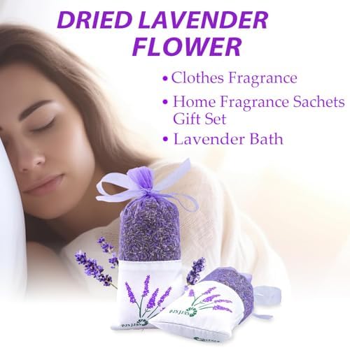 8 Packs Lavender Sachets for Drawers and Closets, Closet Car Freshener - Image 5