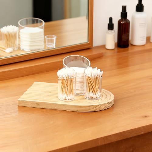 Cotton Pad Holder for Bathroom, cotton round holders Cups Dental Floss Dispenser - Image 4