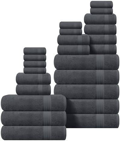 GLAMBURG Ultra Soft 24-Piece Towel Set by GLAMBURG