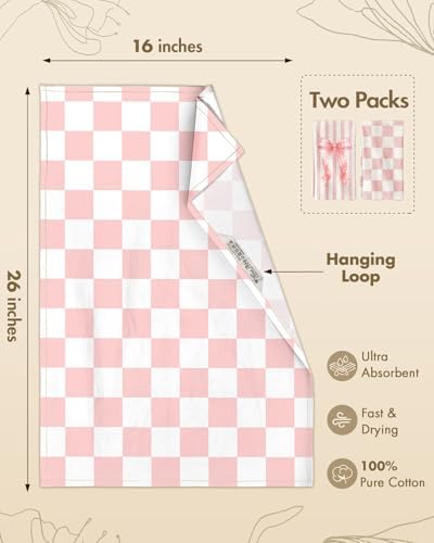 Miss Adola 2 Pack 150GSM Flour Sack Kitchen Towels - Image 4