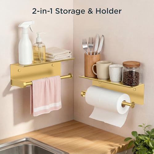 FORIOUS Wall Mount Paper Towel Holder - Image 4