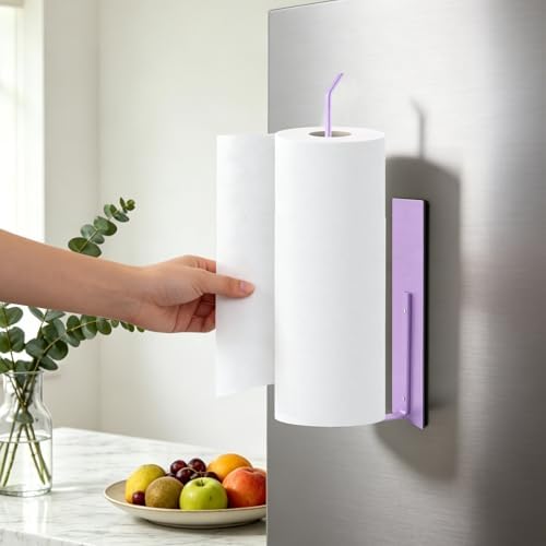 Magnetic Paper Towel Holder for Fridge, Toilet Paper Roll Holder Magnetic Paper - Image 2