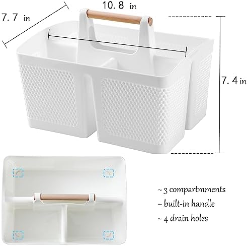 rejomiik Portable Shower Caddy Basket Plastic Cleaning Caddy Organizer Storage - Image 3
