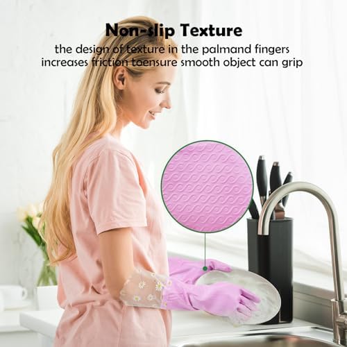 KAQ Reusable Rubber Cleaning Gloves - Image 3
