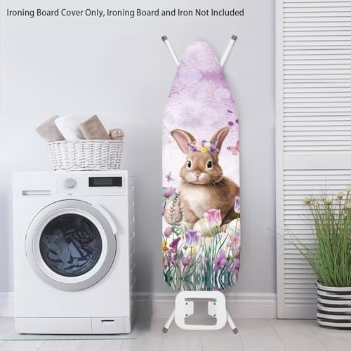 Bunny Tulip and Easter Eggs Ironing Board Cover and Pad - Image 3