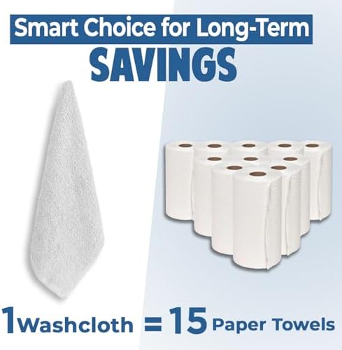 DAN RIVER 12 Pack Cotton Wash Cloths Set - Image 6